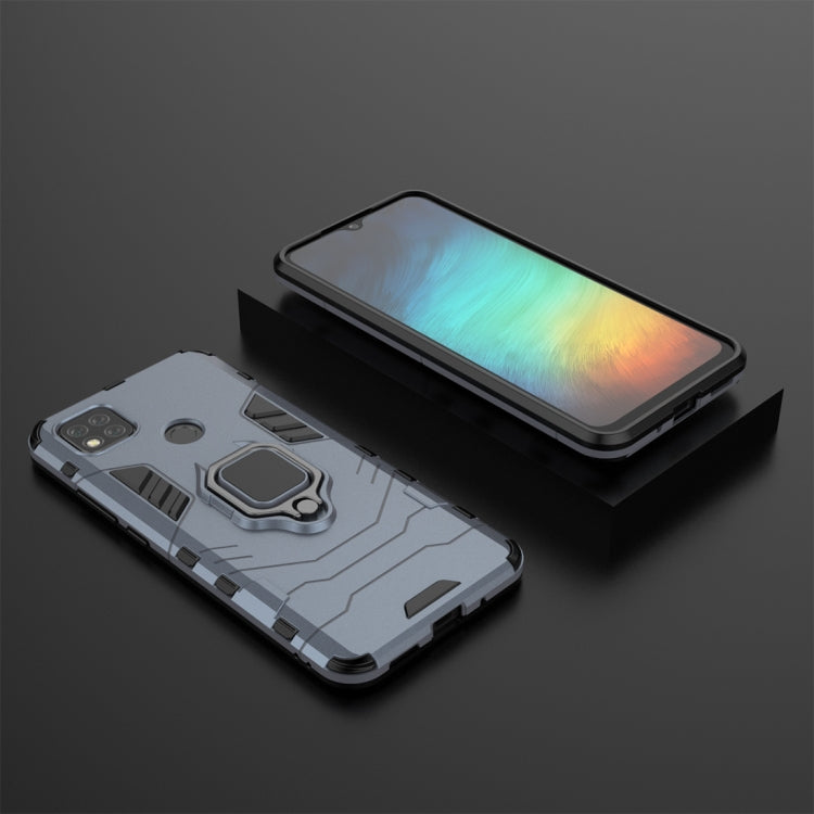 For Xiaomi Redmi 9C PC + TPU Anti-fall Protective Case with Magnetic Ring Holder