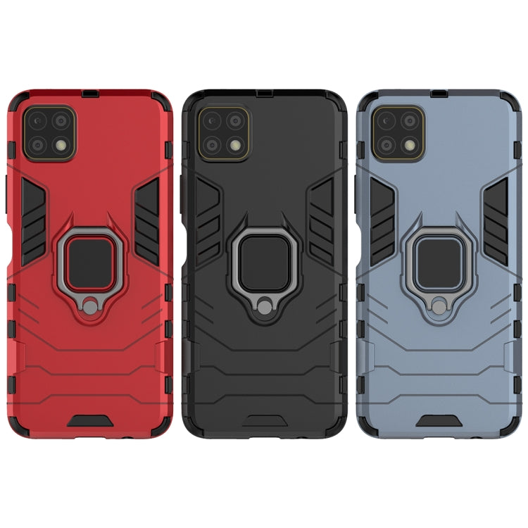 For Huawei Enjoy 20 PC + TPU Anti-fall Protective Case with Magnetic Ring Holder