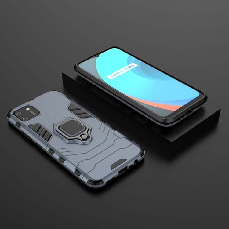 For OPPO Realme C11 PC + TPU Anti-fall Protective Case with Magnetic Ring Holder