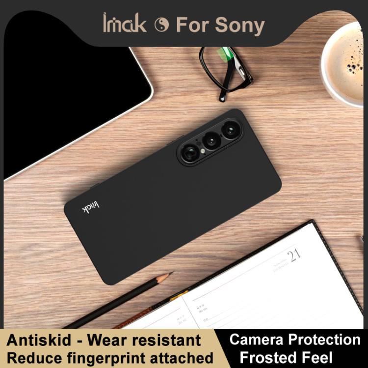 For Sony Xperia 1 VII IMAK UC-3 Series Shockproof Frosted TPU Phone Case - Black