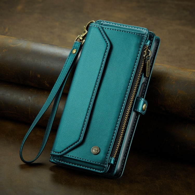 For Samsung Galaxy S20 FE CaseMe C36 Card Slots Zipper Wallet RFID Anti-theft Leather Phone Case