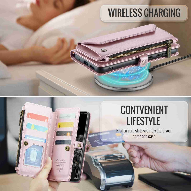 For Samsung Galaxy S20 Ultra CaseMe C36 Card Slots Zipper Wallet RFID Anti-theft Leather Phone Case