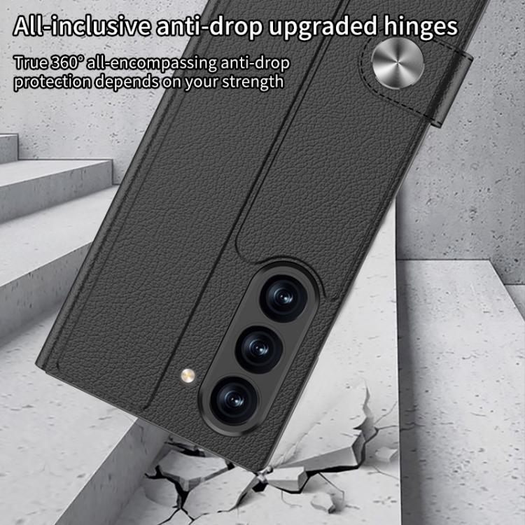 For Samsung Galaxy Z Fold7 5G GKK Integrated Flip Leather Phone Case