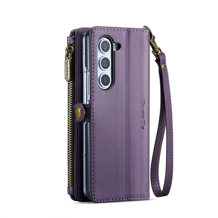 For Samsung Galaxy Z Fold6 5G CaseMe C36 Card Slots Zipper Wallet RFID Anti-theft Leather Phone Case