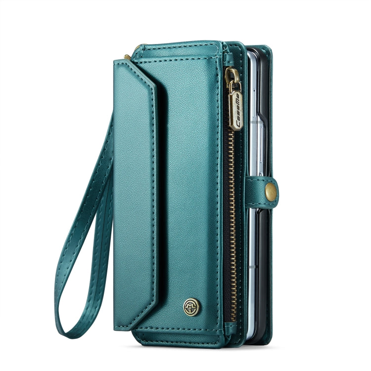 For Samsung Galaxy Z Fold6 5G CaseMe C36 Card Slots Zipper Wallet RFID Anti-theft Leather Phone Case