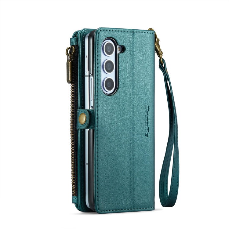 For Samsung Galaxy Z Fold6 5G CaseMe C36 Card Slots Zipper Wallet RFID Anti-theft Leather Phone Case