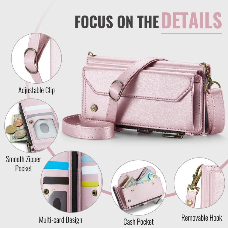 For Samsung Galaxy Z Fold6 5G CaseMe C36 Card Slots Zipper Wallet RFID Anti-theft Leather Phone Case