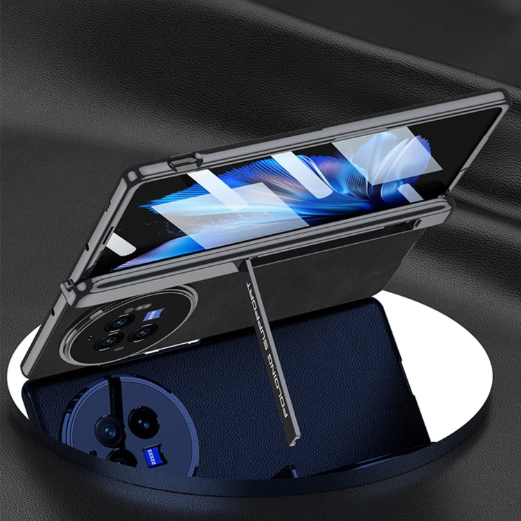 For vivo X Fold3 GKK Integrated Magnetic Fold Hinge Leather Shockproof Phone Case