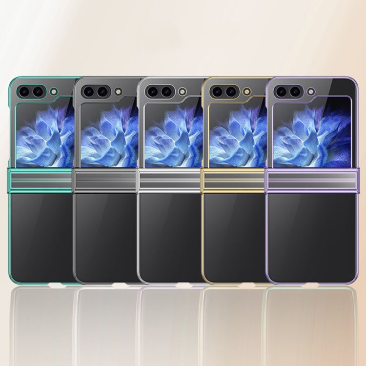For Samsung Galaxy Z Flip7 FE / Flip6 Three Parts 6D Electroplating PC Shockproof Phone Case