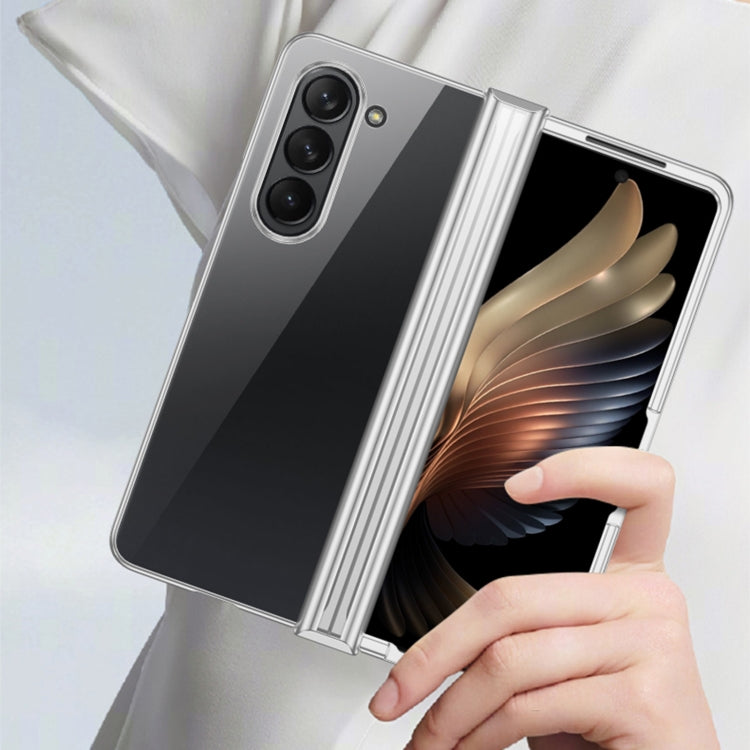 For Samsung Galaxy Z Fold6 Three Parts 6D Electroplating PC Shockproof Phone Case