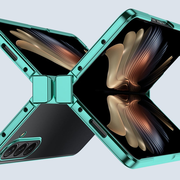 For Samsung Galaxy Z Fold6 Three Parts 6D Electroplating PC Shockproof Phone Case