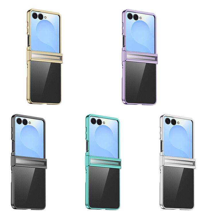 For Samsung Galaxy Z Flip7 5G Three Parts 6D Electroplating PC Shockproof Phone Case
