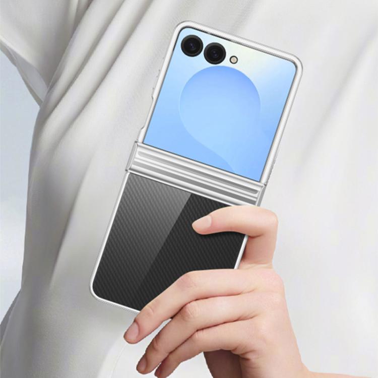 For Samsung Galaxy Z Flip7 5G Three Parts 6D Electroplating PC Shockproof Phone Case