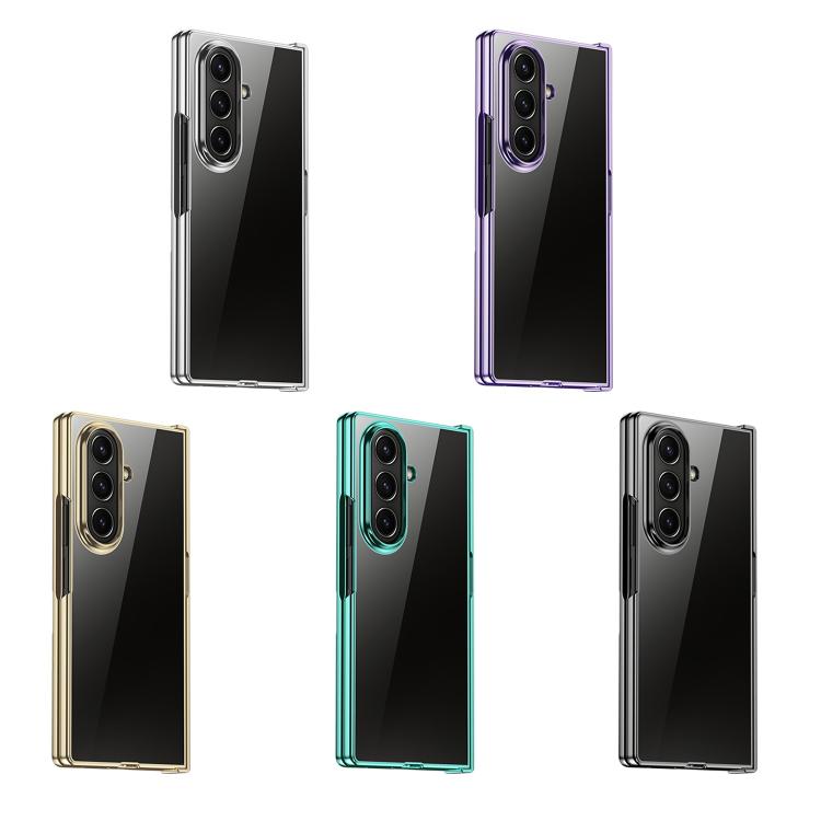 For Samsung Galaxy Z Fold7 5G Three Parts 6D Electroplating PC Shockproof Phone Case