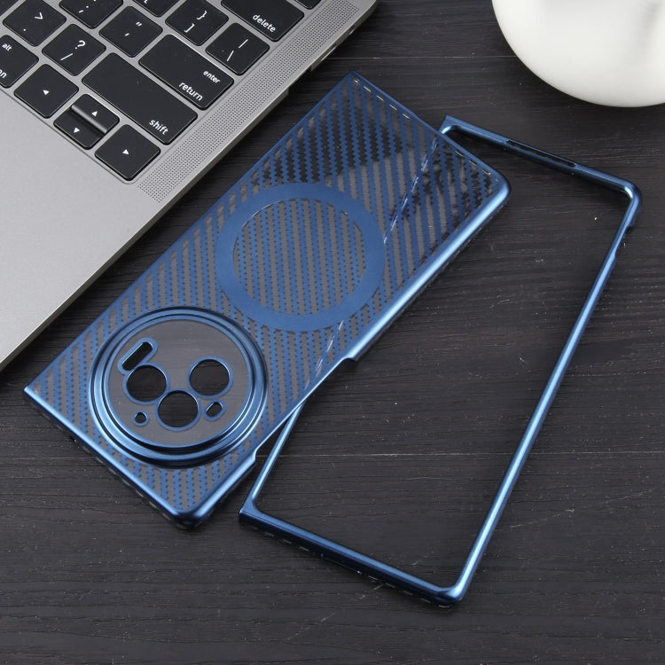 For vivo X Fold3 6D Plated Carbon Fiber Clear Magsafe PC Phone Case