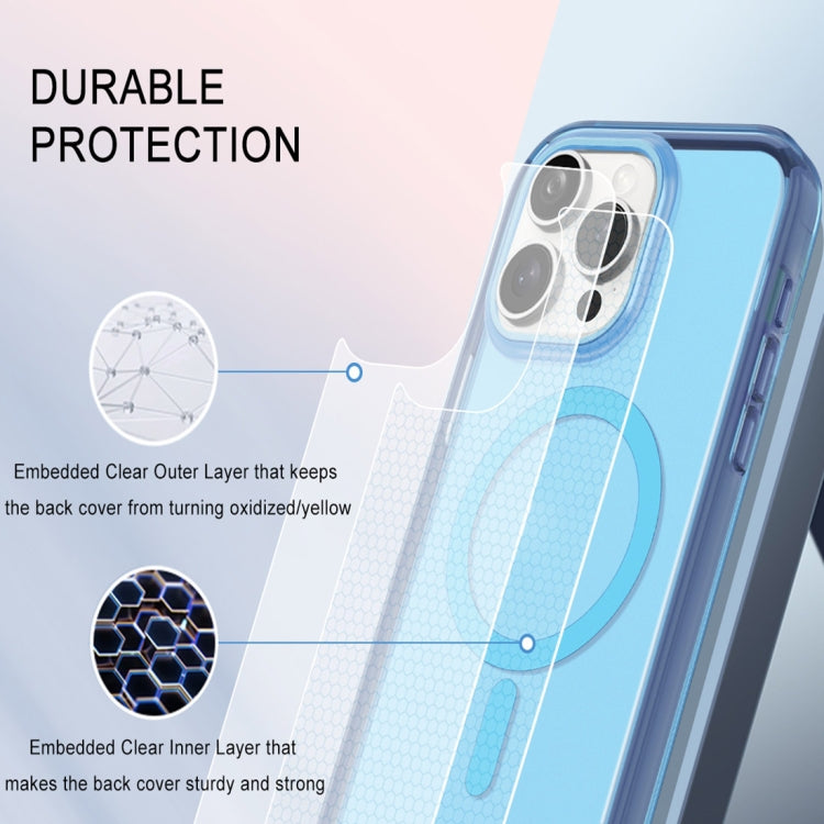 For iPhone 15 Pro Max Colorful MagSafe Magnetic PC Hybrid TPU Phone Case