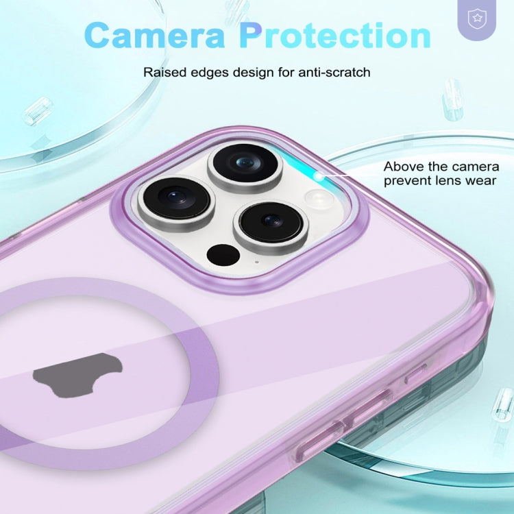 For iPhone 15 Pro Max Colorful MagSafe Magnetic PC Hybrid TPU Phone Case