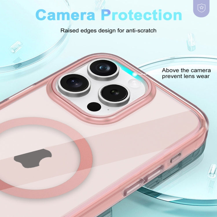 For iPhone 15 Pro Colorful MagSafe Magnetic PC Hybrid TPU Phone Case