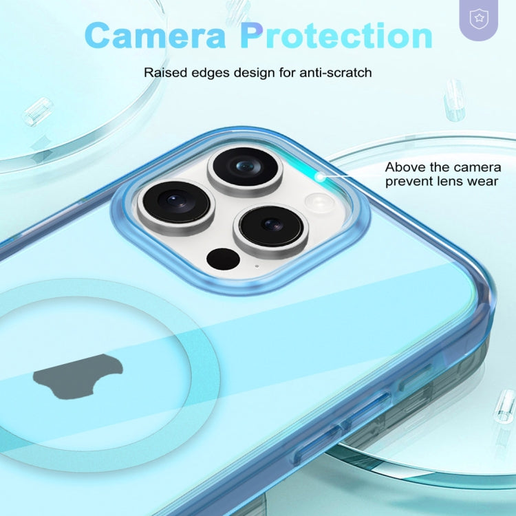 For iPhone 15 Pro Colorful MagSafe Magnetic PC Hybrid TPU Phone Case