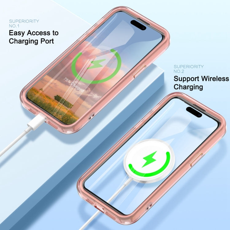 For iPhone 14 Pro Max Colorful MagSafe Magnetic PC Hybrid TPU Phone Case