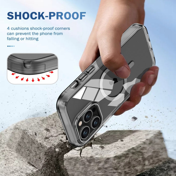 For iPhone 14 Pro Max Colorful MagSafe Magnetic PC Hybrid TPU Phone Case