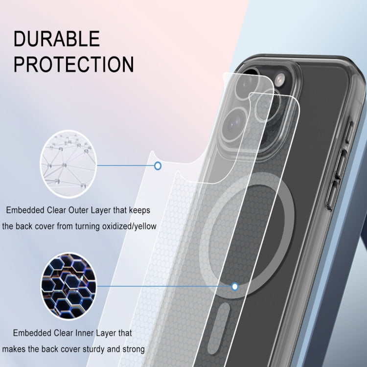 For iPhone 14 Pro Max Colorful MagSafe Magnetic PC Hybrid TPU Phone Case