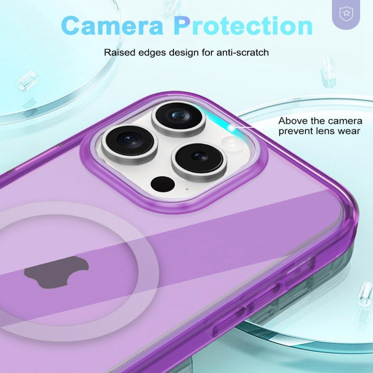 For iPhone 14 Pro Max Colorful MagSafe Magnetic PC Hybrid TPU Phone Case