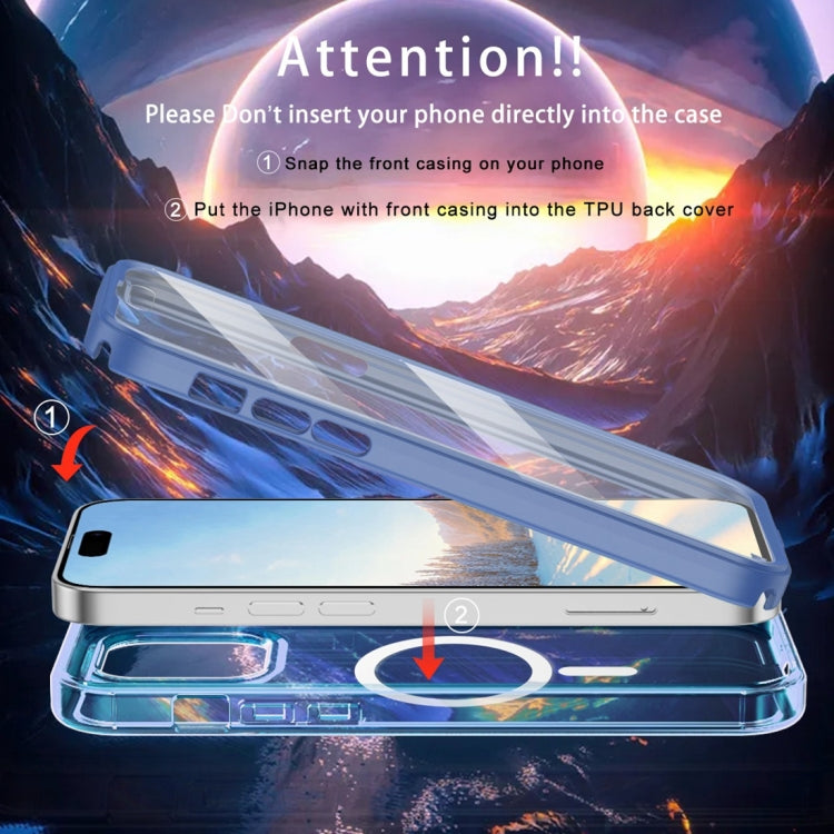 For iPhone 14 Pro Colorful MagSafe Magnetic PC Hybrid TPU Phone Case
