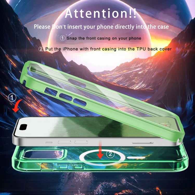For iPhone 14 Pro Colorful MagSafe Magnetic PC Hybrid TPU Phone Case