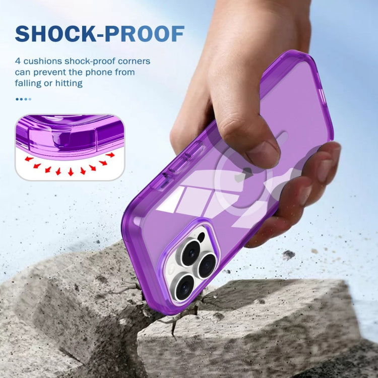 For iPhone 14 Pro Colorful MagSafe Magnetic PC Hybrid TPU Phone Case