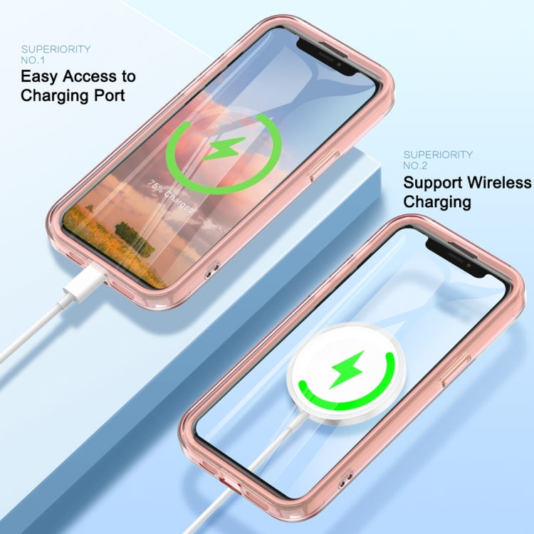 For iPhone 14 Plus Colorful MagSafe Magnetic PC Hybrid TPU Phone Case