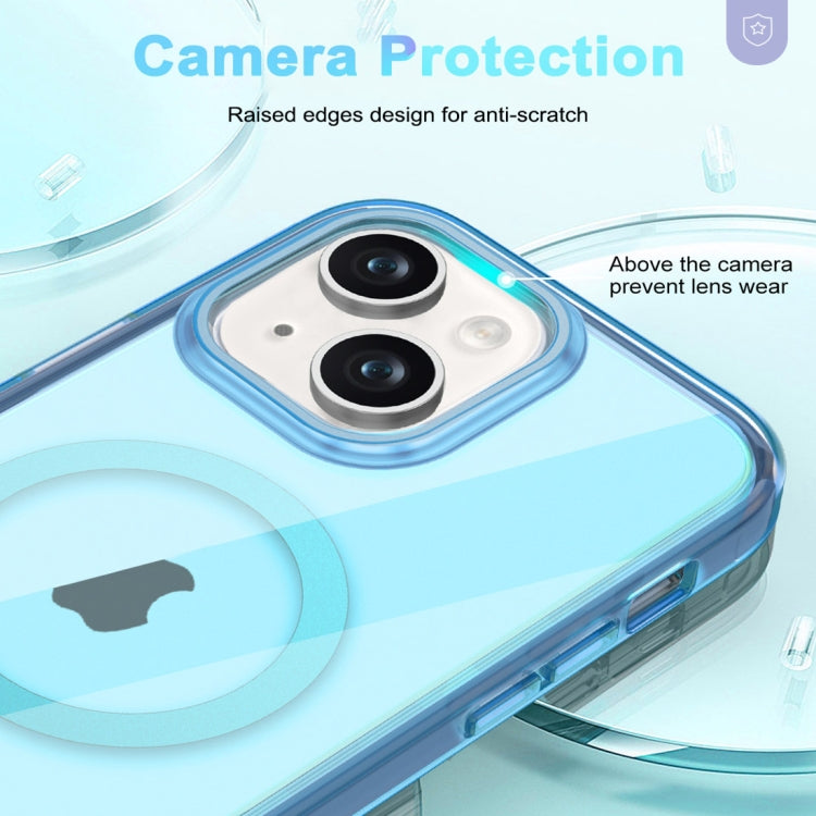 For iPhone 14 Colorful MagSafe Magnetic PC Hybrid TPU Phone Case