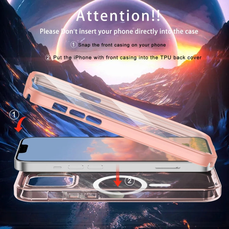 For iPhone 12 Pro Max Colorful MagSafe Magnetic PC Hybrid TPU Phone Case
