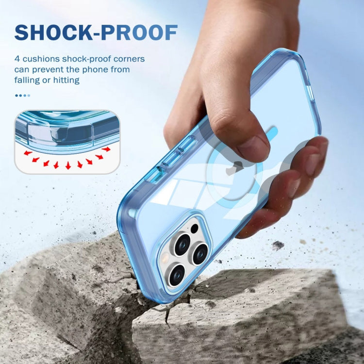 For iPhone 12 Pro Max Colorful MagSafe Magnetic PC Hybrid TPU Phone Case