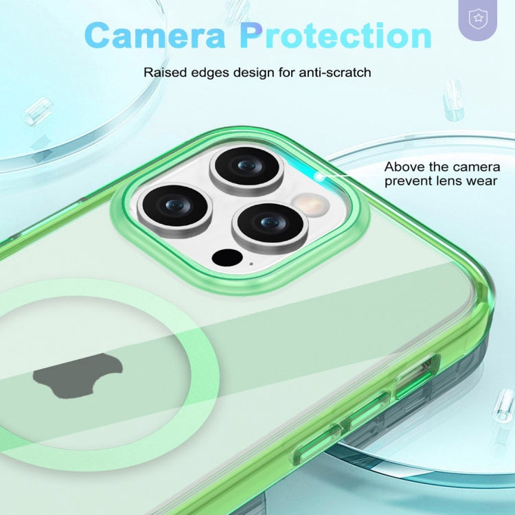 For iPhone 12 Pro Max Colorful MagSafe Magnetic PC Hybrid TPU Phone Case