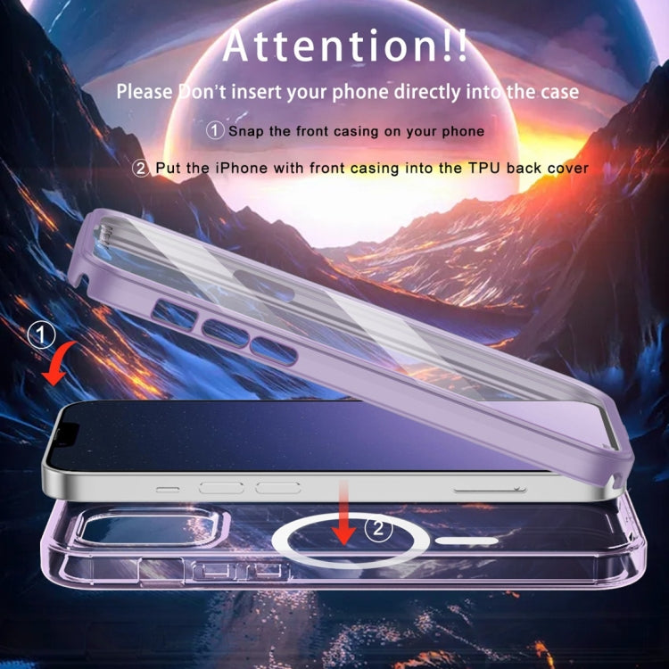 For iPhone 12 Pro Max Colorful MagSafe Magnetic PC Hybrid TPU Phone Case