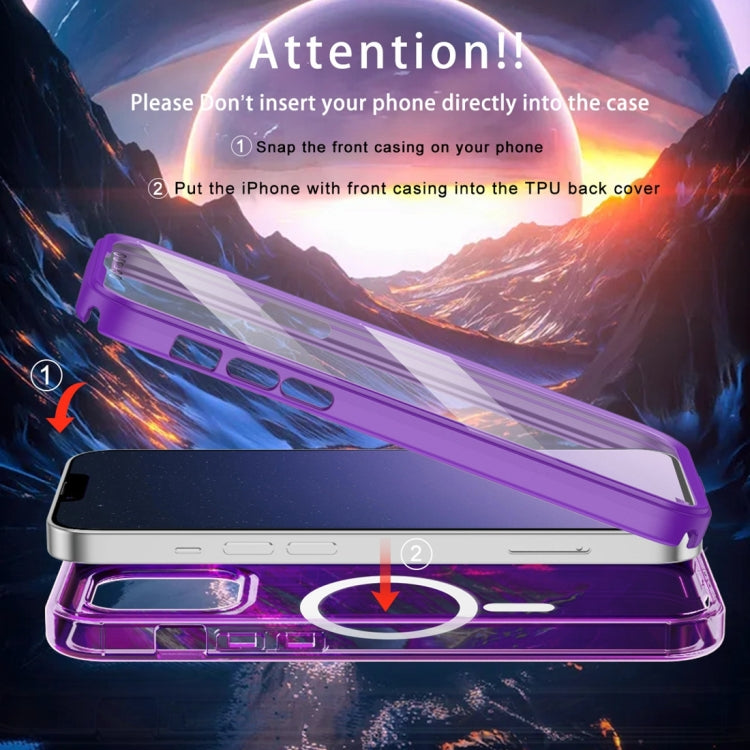 For iPhone 12 Pro Max Colorful MagSafe Magnetic PC Hybrid TPU Phone Case