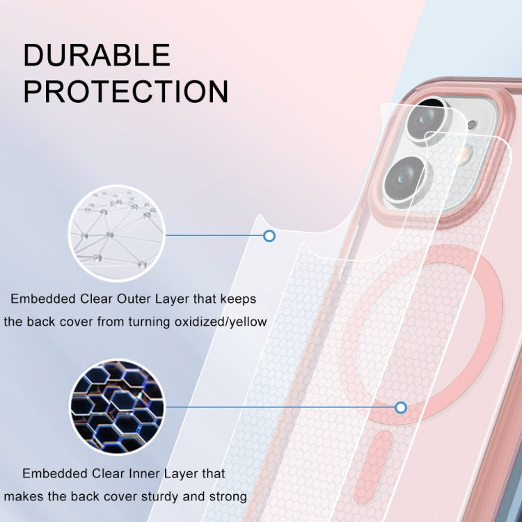 For iPhone 11 Colorful MagSafe Magnetic PC Hybrid TPU Phone Case