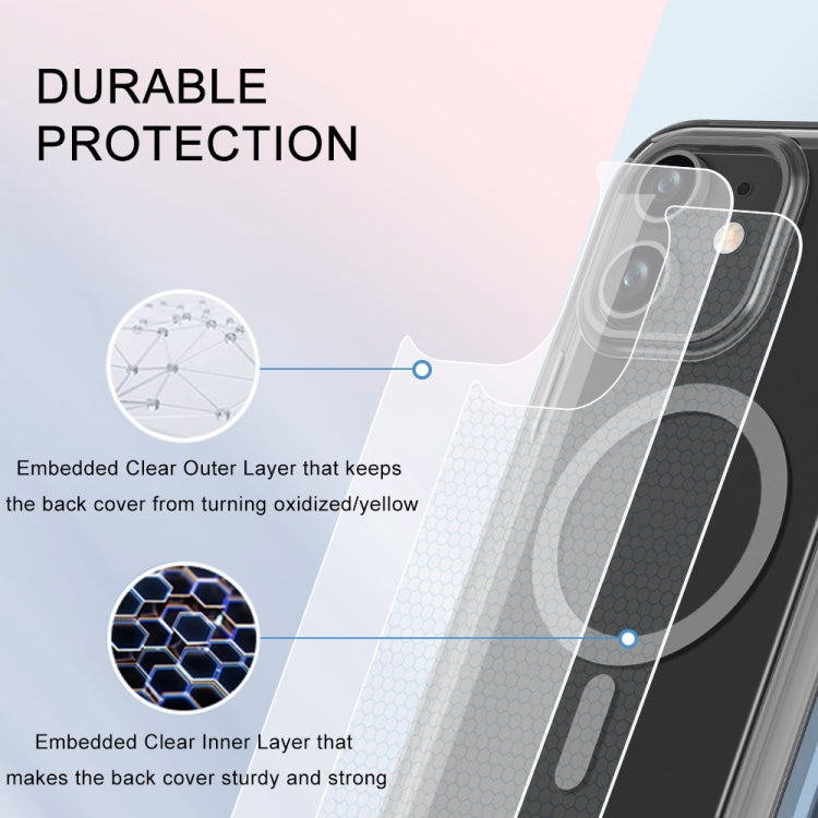 For iPhone 11 Colorful MagSafe Magnetic PC Hybrid TPU Phone Case