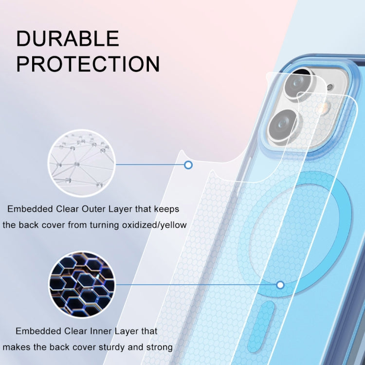For iPhone 11 Colorful MagSafe Magnetic PC Hybrid TPU Phone Case