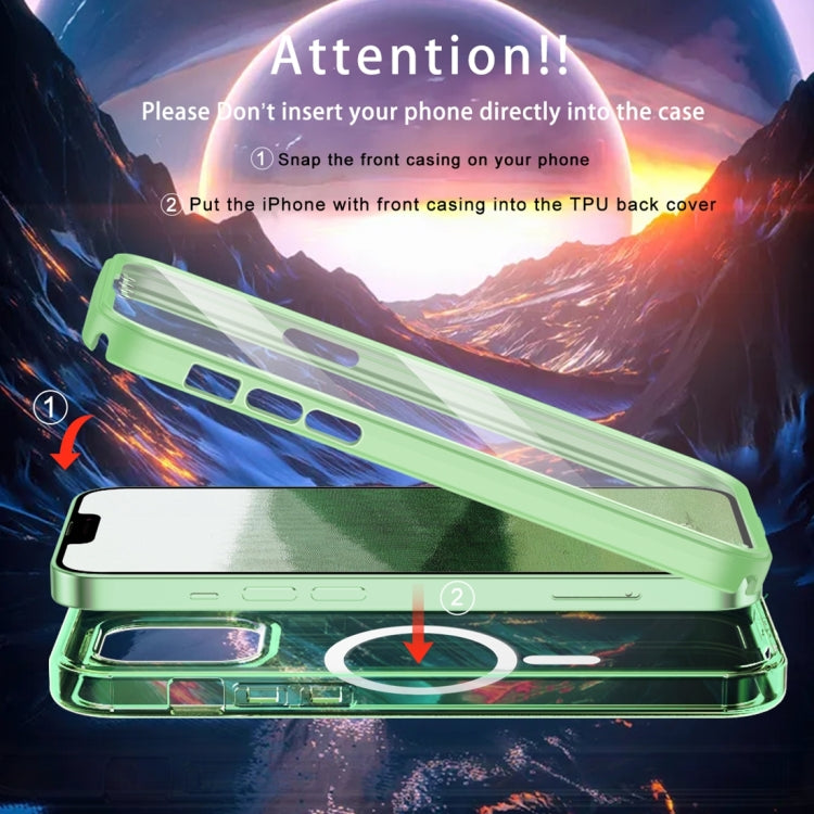 For iPhone 11 Colorful MagSafe Magnetic PC Hybrid TPU Phone Case