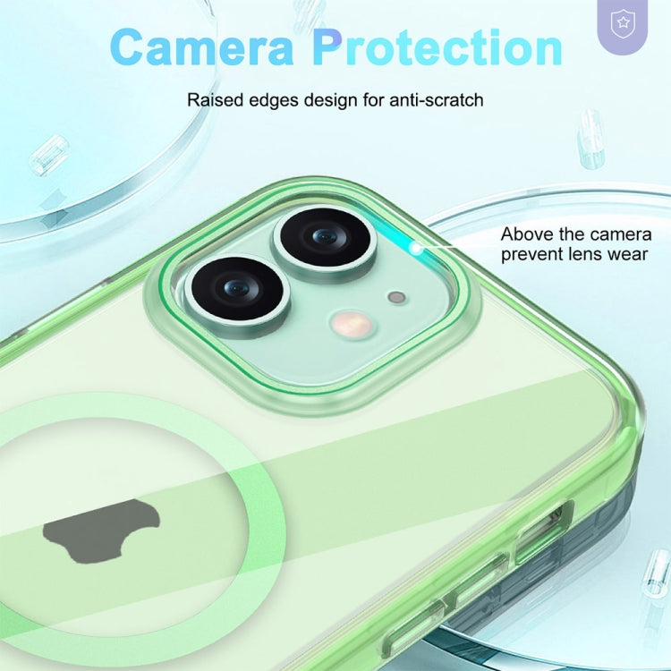 For iPhone 11 Colorful MagSafe Magnetic PC Hybrid TPU Phone Case