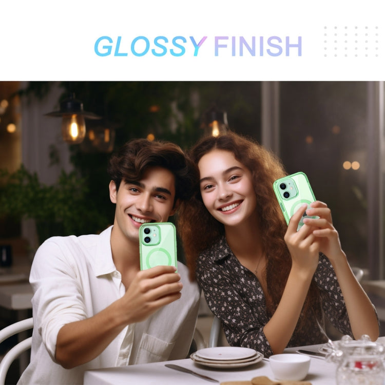For iPhone 11 Colorful MagSafe Magnetic PC Hybrid TPU Phone Case