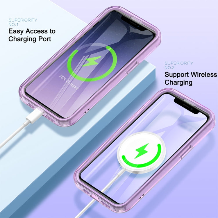 For iPhone 11 Colorful MagSafe Magnetic PC Hybrid TPU Phone Case