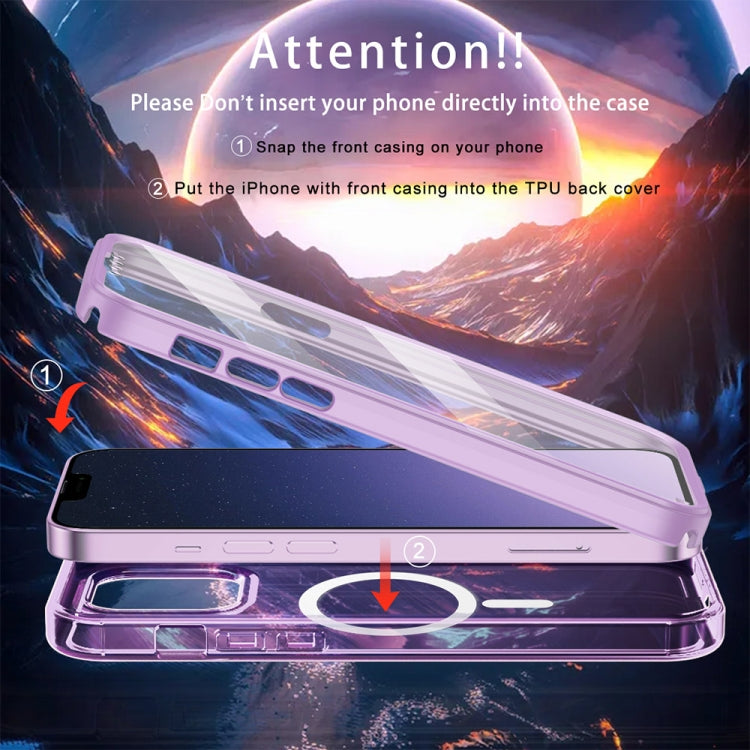 For iPhone 11 Colorful MagSafe Magnetic PC Hybrid TPU Phone Case