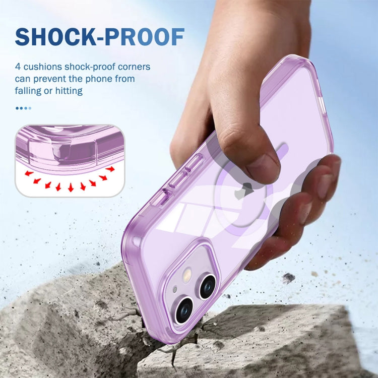 For iPhone 11 Colorful MagSafe Magnetic PC Hybrid TPU Phone Case