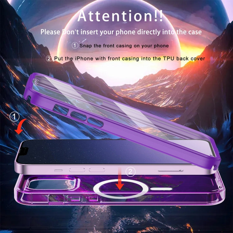 For iPhone 11 Colorful MagSafe Magnetic PC Hybrid TPU Phone Case