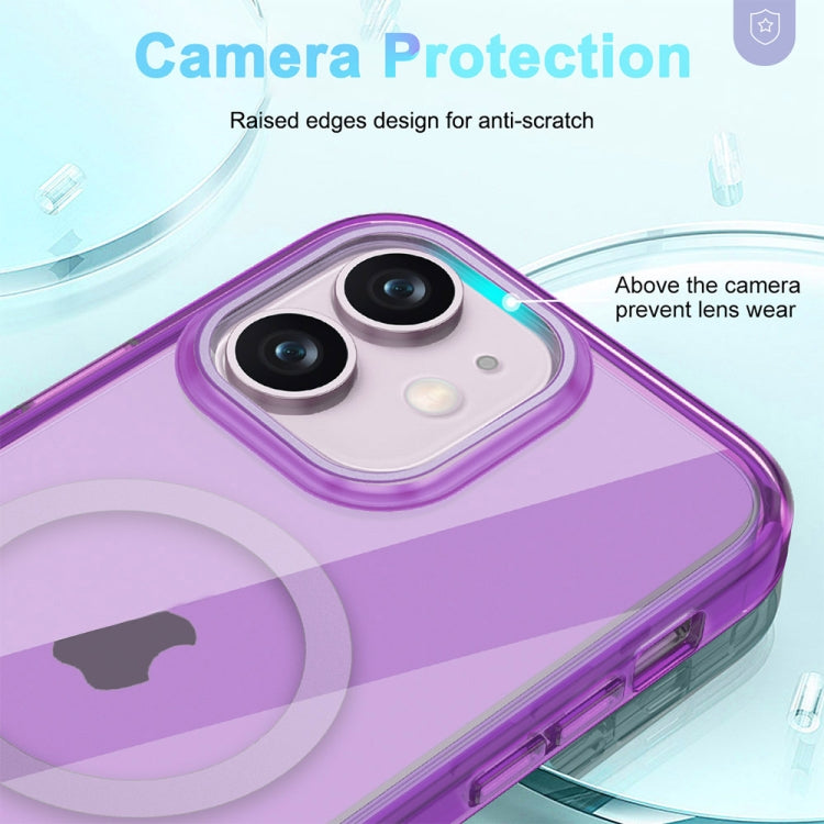 For iPhone 11 Colorful MagSafe Magnetic PC Hybrid TPU Phone Case