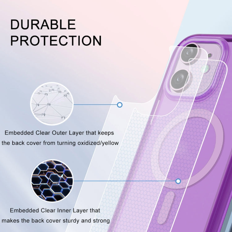 For iPhone 11 Colorful MagSafe Magnetic PC Hybrid TPU Phone Case
