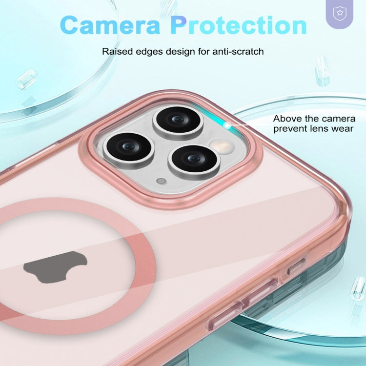 For iPhone 11 Pro Max Colorful MagSafe Magnetic PC Hybrid TPU Phone Case